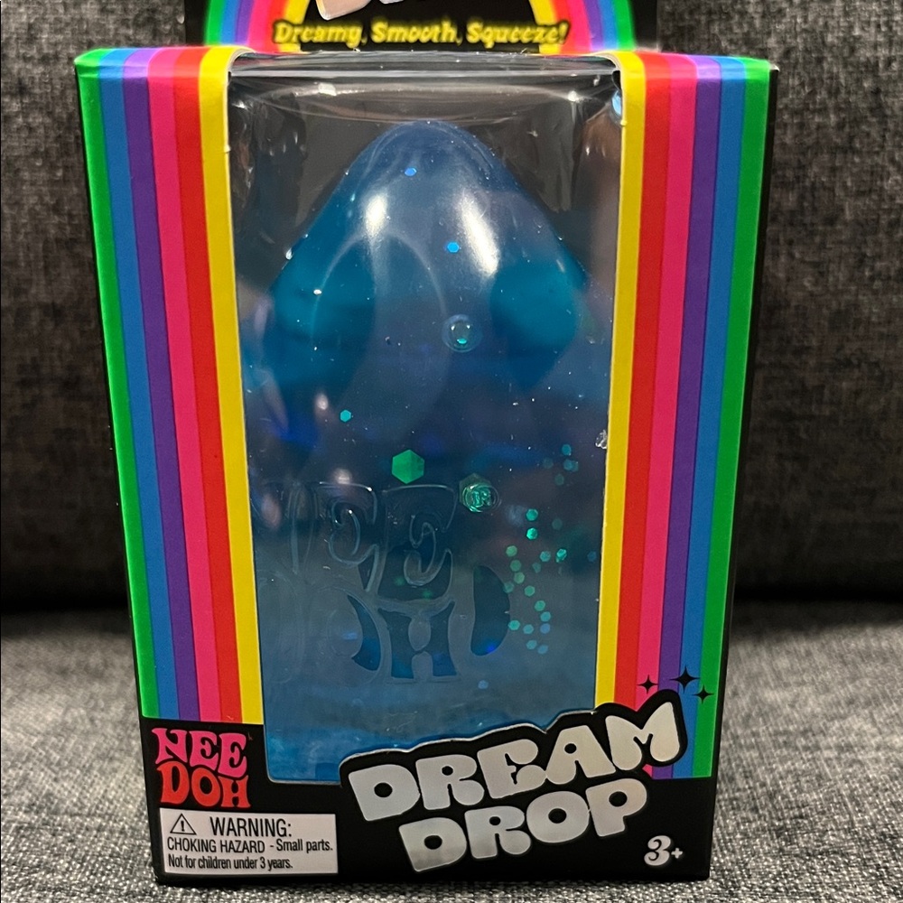 NeeDoh Dream Drop Blue Kids Sensory Squeeze Toy - Picture 7 of 7